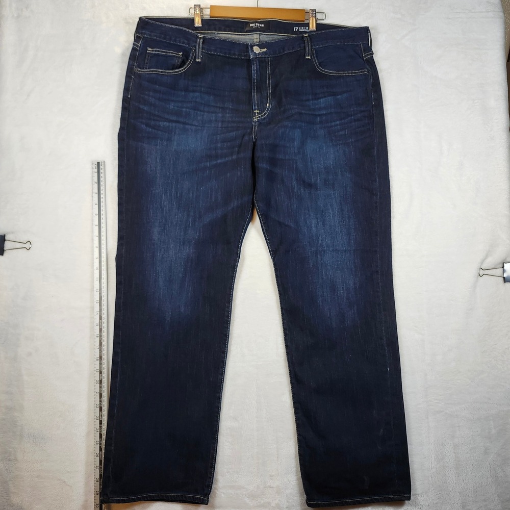 Big Star Nova XVI Union Comfort Straight Jeans‎ Dark Wash Mens 44x30